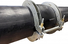 Использование устройства для надвижения электросварных фитингов на пластиковые трубы ПНДело УНЭФ-400