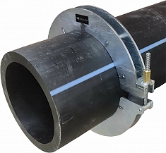 Применение механической скругляющей накладки для удаления овальности ПНД труб ПНДело Кругодел-400 Применение механической скругляющей накладки для удаления овальности ПНД труб ПНДело Кругодел-400