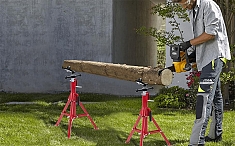 Применение V-образных двухроликовых складных регулируемых опор для труб Remmers Atlant 1/8-12