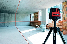 Работа лазерного нивелира Leica Lino L360