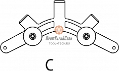 Сегмент C роторного трубореза для полиэтиленовых труб Reed In-Line Rotary Pipe Cutter PLAS4PE