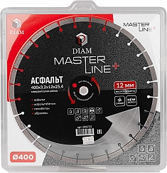 Упаковка круга алмазного сегментного Diam Master Line+ 1A1RSS Асфальт 400 мм