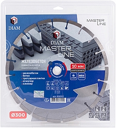 Упаковка сегментного алмазного круга Diam Master Line 1A1RSS Железобетон 300 мм