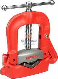 Верстачные откидные тиски для труб Ridgid 25A вид слева